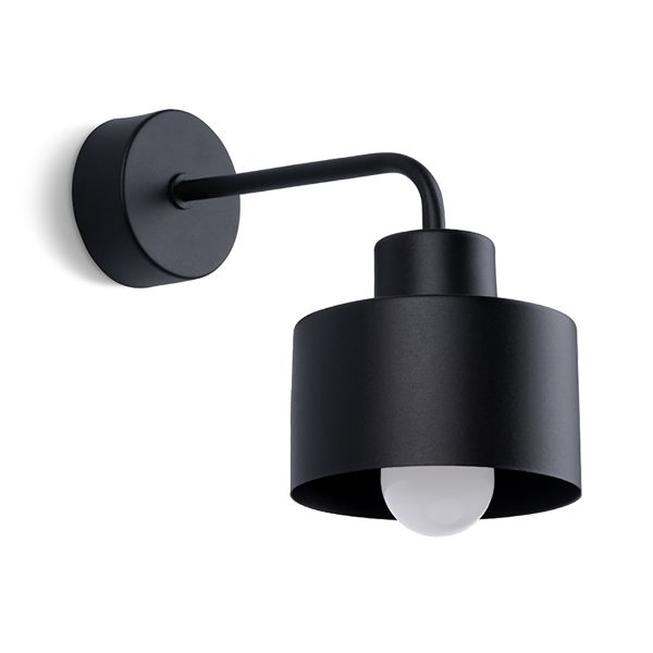 Applique Acier Noir E27 1 Savar