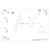 Applique Acier Noir E27 1 Savar