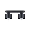 Plafonnier Acier Noir E27 2 Savar
