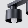 Plafonnier Acier Noir E27 2 Savar