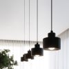Plafonnier Acier Noir E27 2 Savar