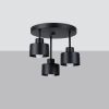Plafonnier Acier Noir E27 3 Savar