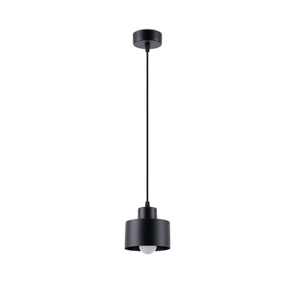 Suspension Acier Noir E27 1 Savar
