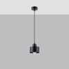 Suspension Acier Noir E27 1 Savar