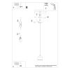 Suspension Acier Noir E27 1 Savar