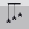 Suspension Acier Noir E27 3 Savar