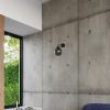 Lustre Acier Noir E27 3 Alino