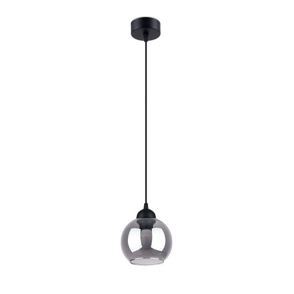 Suspension Acier Noir E27 1 Alino