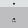 Suspension Acier Noir E27 1 Alino