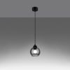 Suspension Acier Noir E27 1 Alino