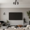 Applique Acier Noir E27 1 Fillan