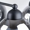 Lustre Acier Noir E27 5 Fillan