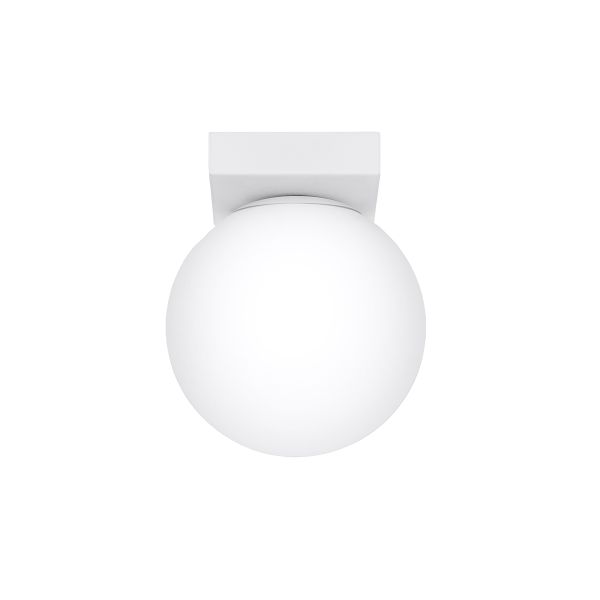 Plafonnier Acier Blanc G9 1 Yoli
