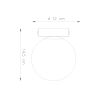Plafonnier Acier Blanc G9 1 Yoli