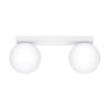 Plafonnier Acier Blanc G9 2 Yoli