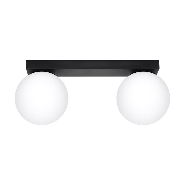 Plafonnier Acier Noir G9 2 Yoli
