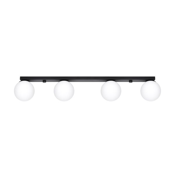 Plafonnier Acier Noir G9 4 Yoli