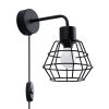 Applique Acier Noir E14 1 Suba