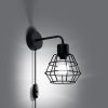 Applique Acier Noir E14 1 Suba