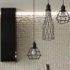Applique Acier Noir E14 1 Suba