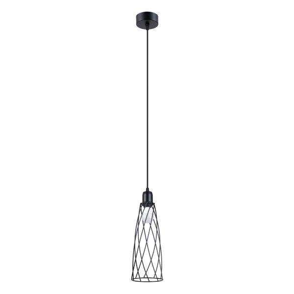 Suspension Acier Noir E14 1 Suba