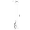 Suspension Acier Noir E14 1 Suba