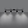 Plafonnier Acier Noir GU10 4 Lemmi