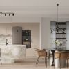 Plafonnier Acier Noir GU10 4 Lemmi