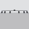 Plafonnier Acier Noir GU10 6 Lemmi