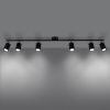 Plafonnier Acier Noir GU10 6 Lemmi
