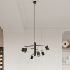 Plafonnier Acier Noir GU10 6 Lemmi