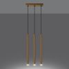 Suspension Acier Doré G9 3 Pastelo Line