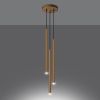 Suspension Acier Doré G9 3 Pastelo