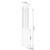 Suspension Acier Blanc G9 5 Pastelo