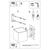 Applique Acier Doré G9 1 Quad