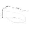 Applique Acier Blanc G9 1 Toni