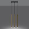 Suspension Acier Éclat Doré G9 3 Pastelo Line