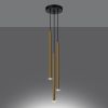 Suspension Acier Éclat Doré G9 3 Pastelo
