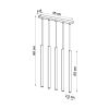 Suspension Acier Éclat Doré G9 5 Pastelo
