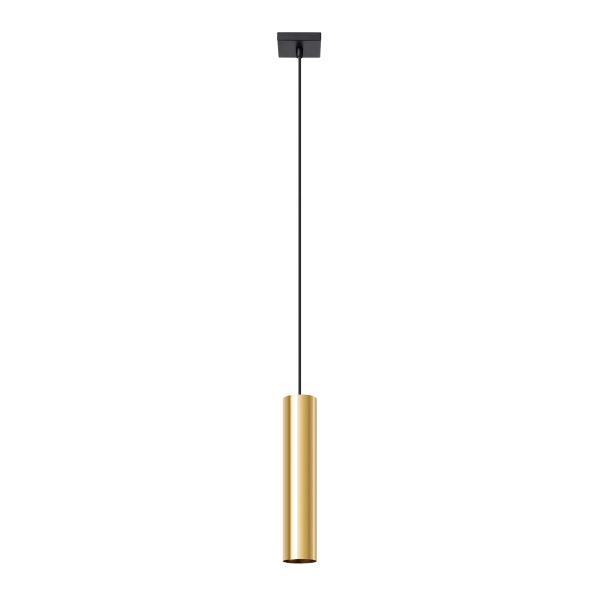 Suspension Acier Éclat Doré GU10 1 Lagos