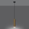 Suspension Acier Éclat Doré GU10 1 Lagos