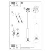 Suspension Acier Éclat Doré GU10 1 Lagos