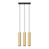 Suspension Acier Éclat Doré GU10 3 Lagos