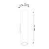 Applique Acier Éclat Doré GU10 2 Lagos
