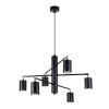Suspension Acier Noir GU10 6 Lemmi