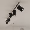 Suspension Acier Noir GU10 6 Lemmi