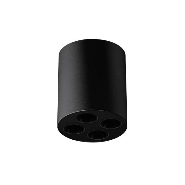 Plafonnier Aluminium Noir LED 4 Zoe