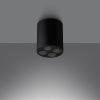 Plafonnier Aluminium Noir LED 4 Zoe