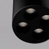 Plafonnier Aluminium Noir LED 4 Zoe