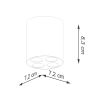 Plafonnier Aluminium Noir LED 4 Zoe